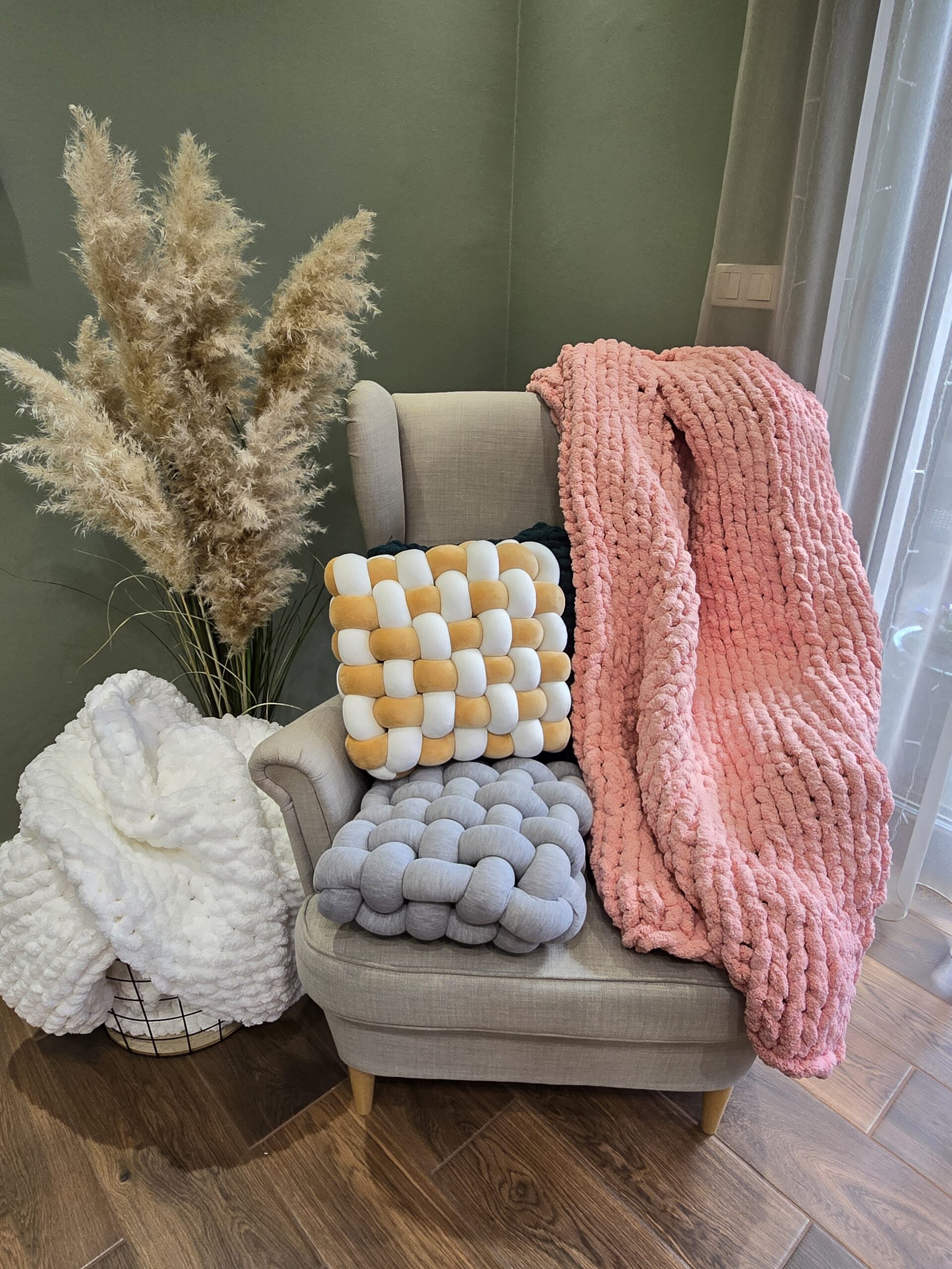 Egyszínű puha és lágy, dizájn poliészter és zsenília takarók - Image 3